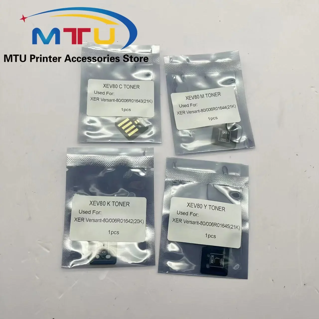4PCS 006R01642 006R01643 006R01644 006R01645 Toner Chip for Xerox Versant 80 180 2100 3100 V80 V180 V2100 V3100