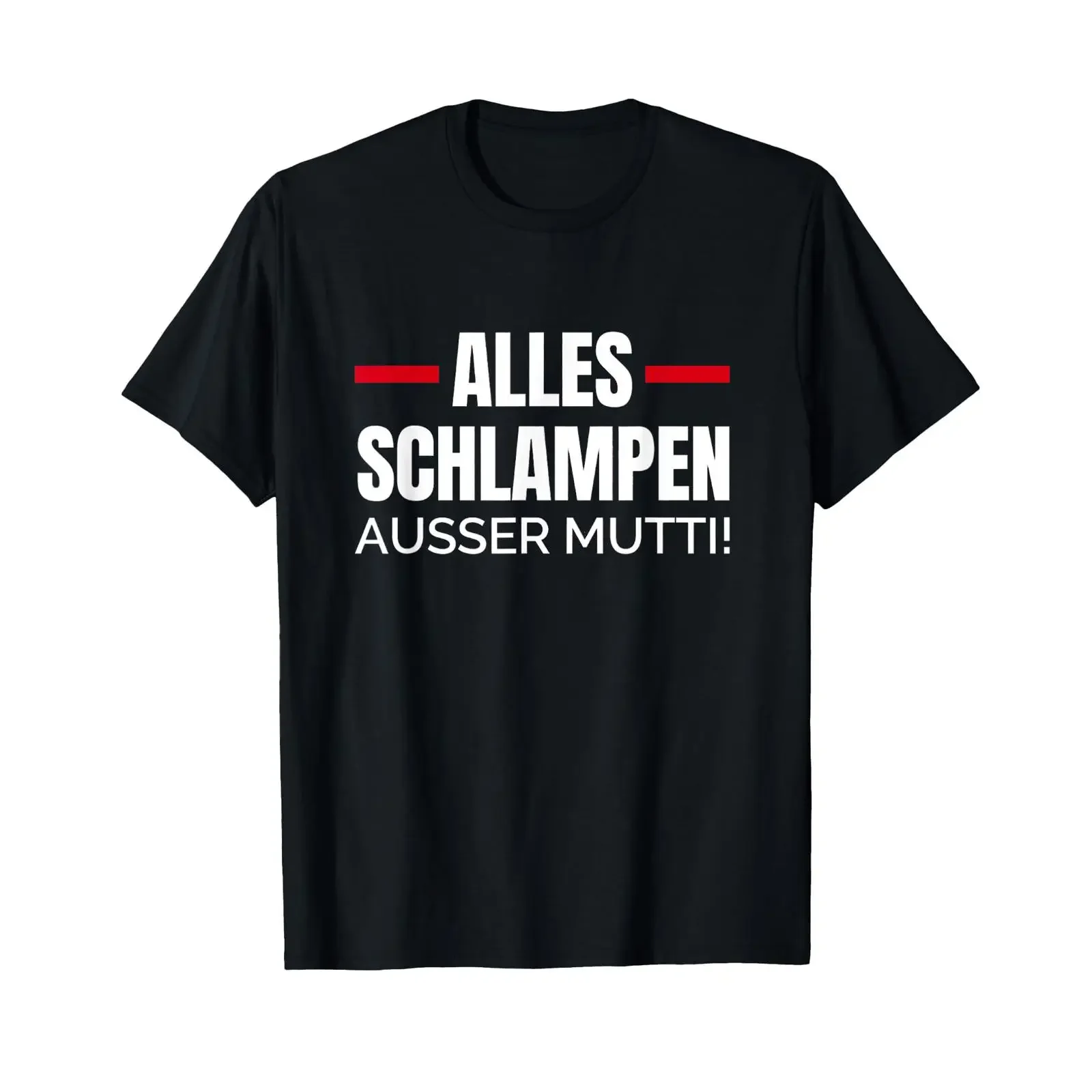Camiseta con Humor Provocativo 'Alles Schlampe Ausser Mutti', Estilo Vintage, Lavada, Versátil, Transpirable, Cómoda, Suave