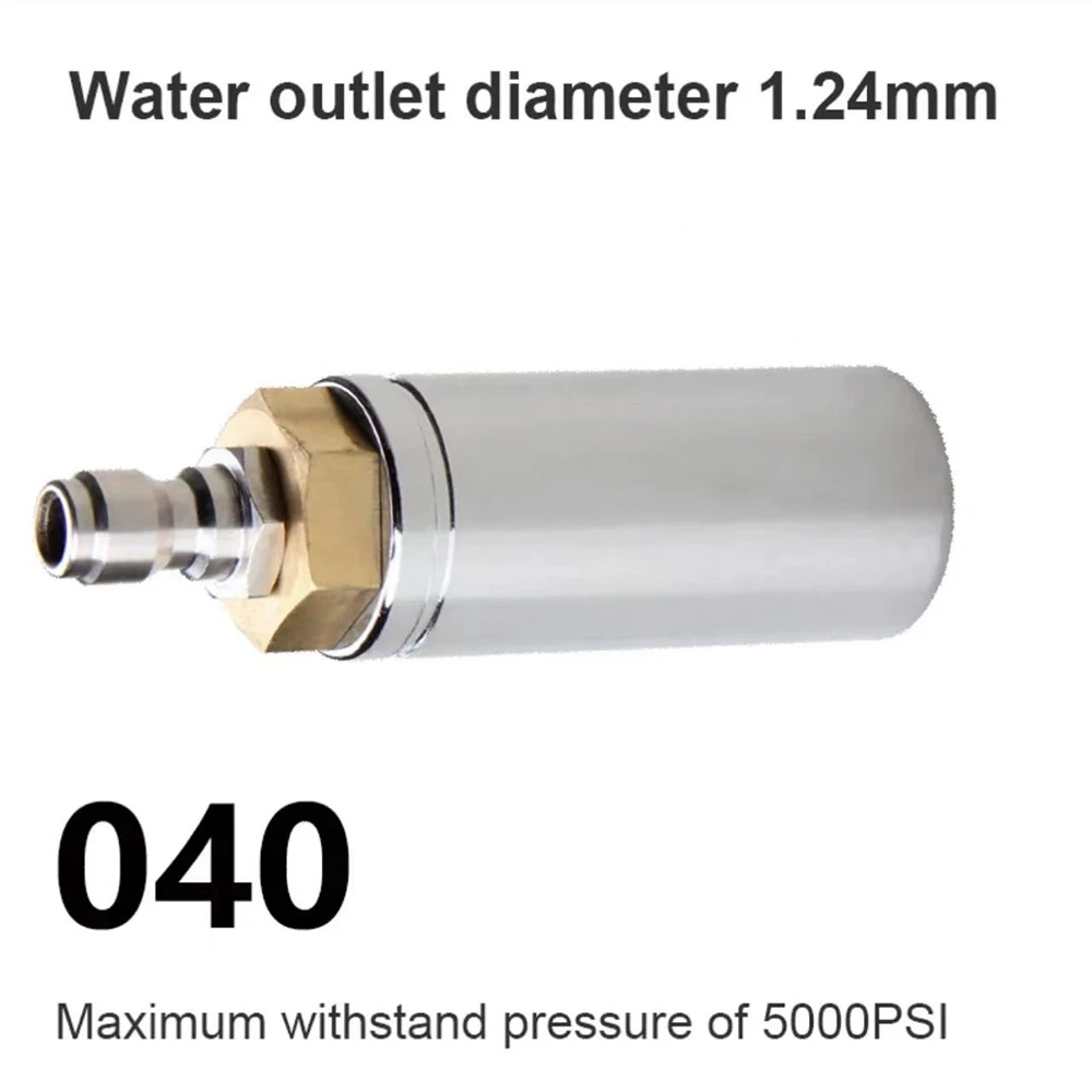 

Промышленный адаптер для мойки высокого давления 5000 фунтов на кв. дюйм, турбо-насадка 360 градусов 040, сменный аксессуар для мощного пистолета для мойки автомобилей