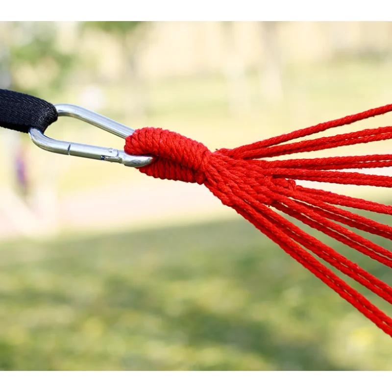 أرجوحة قماشية محمولة للحديقة والشرفة والفناء الخلفي - تصميم مضاد للانقلاب قابل للتنفس، عقدة ثابتة، قماش مخطط باللونين الأزرق والأخضر