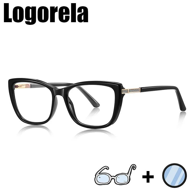 

Logorela 2246, женские оптические очки по рецепту, фотохромные очки с защитой от синего света, прогрессивные очки для близорукости и дальнозоркости