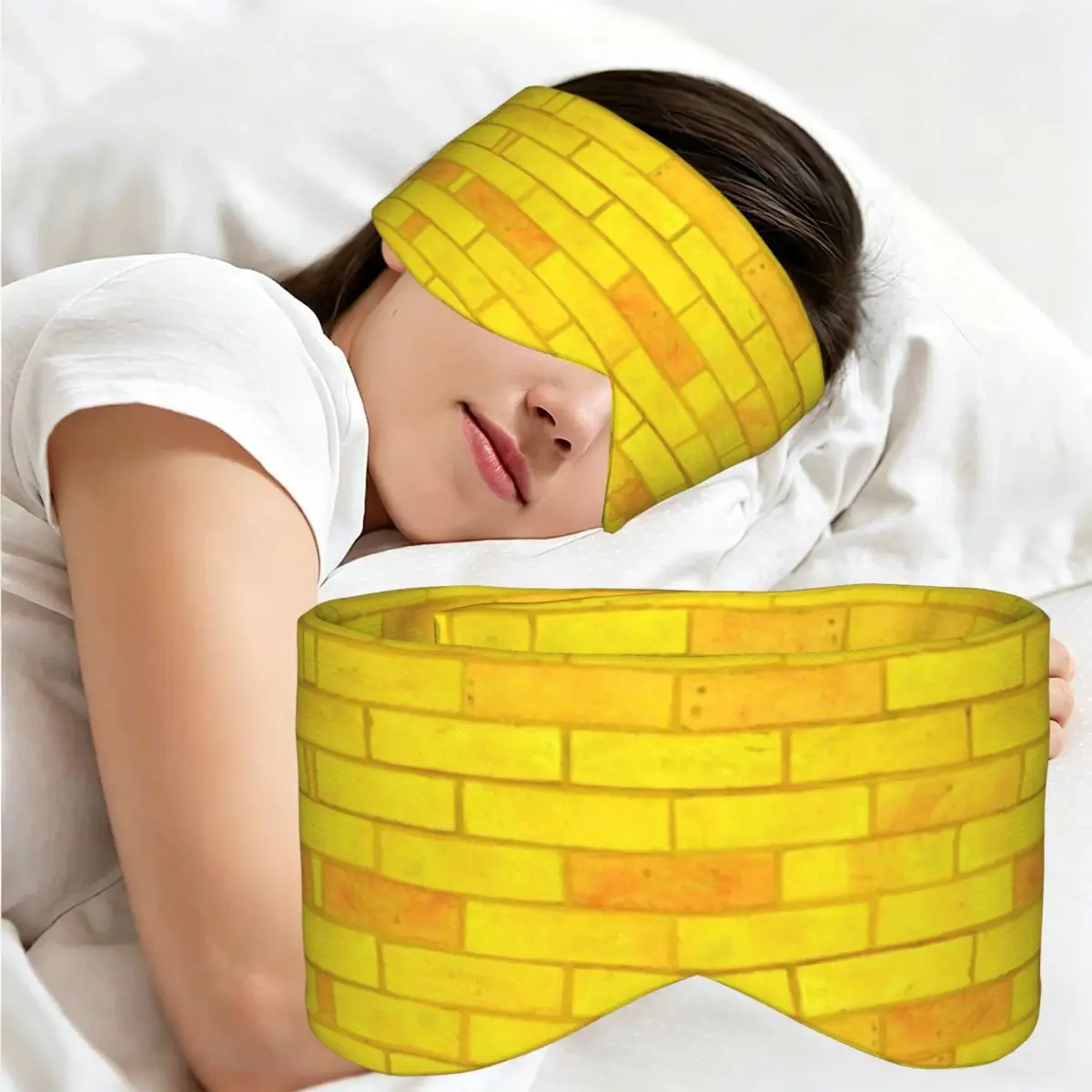 Yellow Brick Road sleep mask Light Blocking Portable Eye Cover for Girls Boys Home Sleeping Party Gift Eyeshade eyepatch view 2
