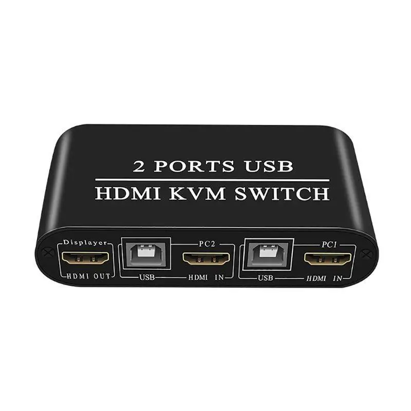 

652F 2-портовый 4K для с двумя мониторами, KVM-переключатель, адаптер для компьютерного сканера и принтера
