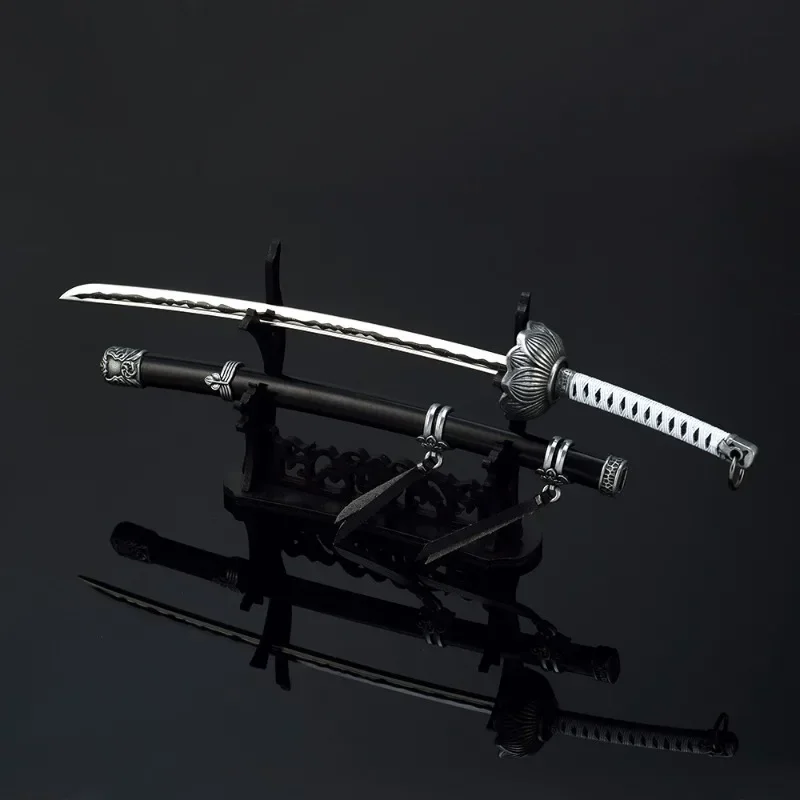 26cm Anime Mortal Blade Kusabimaru Katana Set Game Peripheral Samurai Metal Model Ornament Sword Weapon Crafts Collection Toys