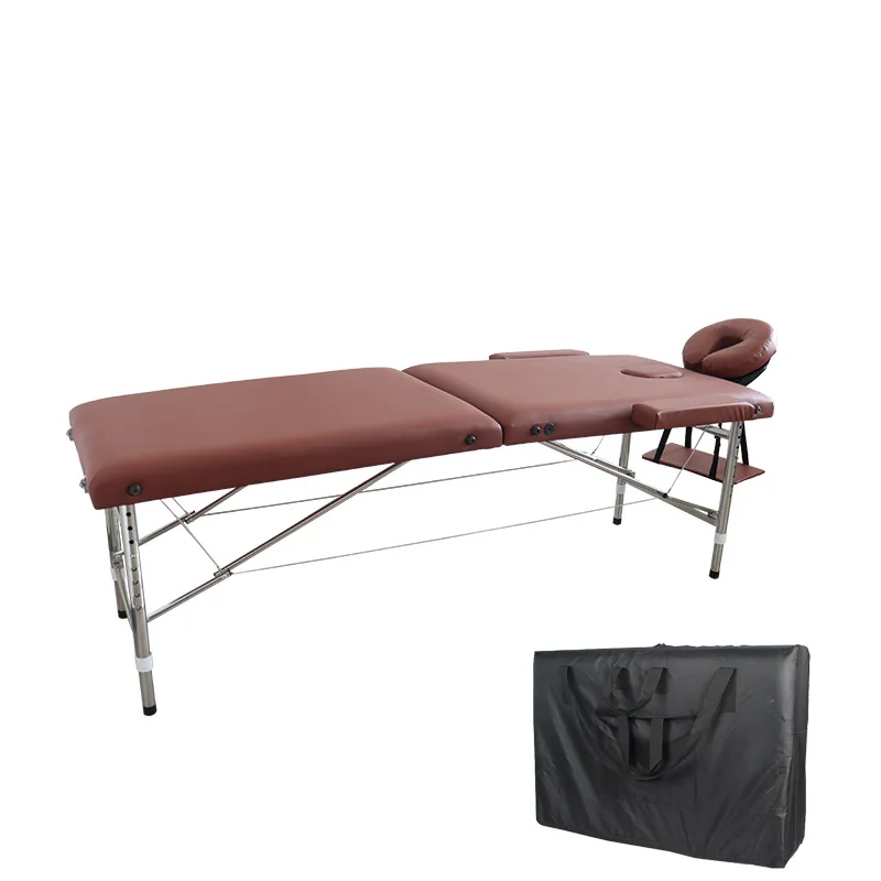 

Stainless Steel Massage Table Portable Folding Adjustable Height Massage Bed