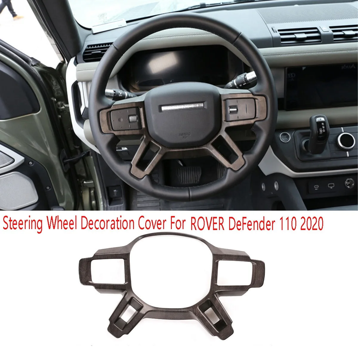 New Car Steering Wheel Decoration Cover Trim Frame Sticker Car Accessories for 110 2020