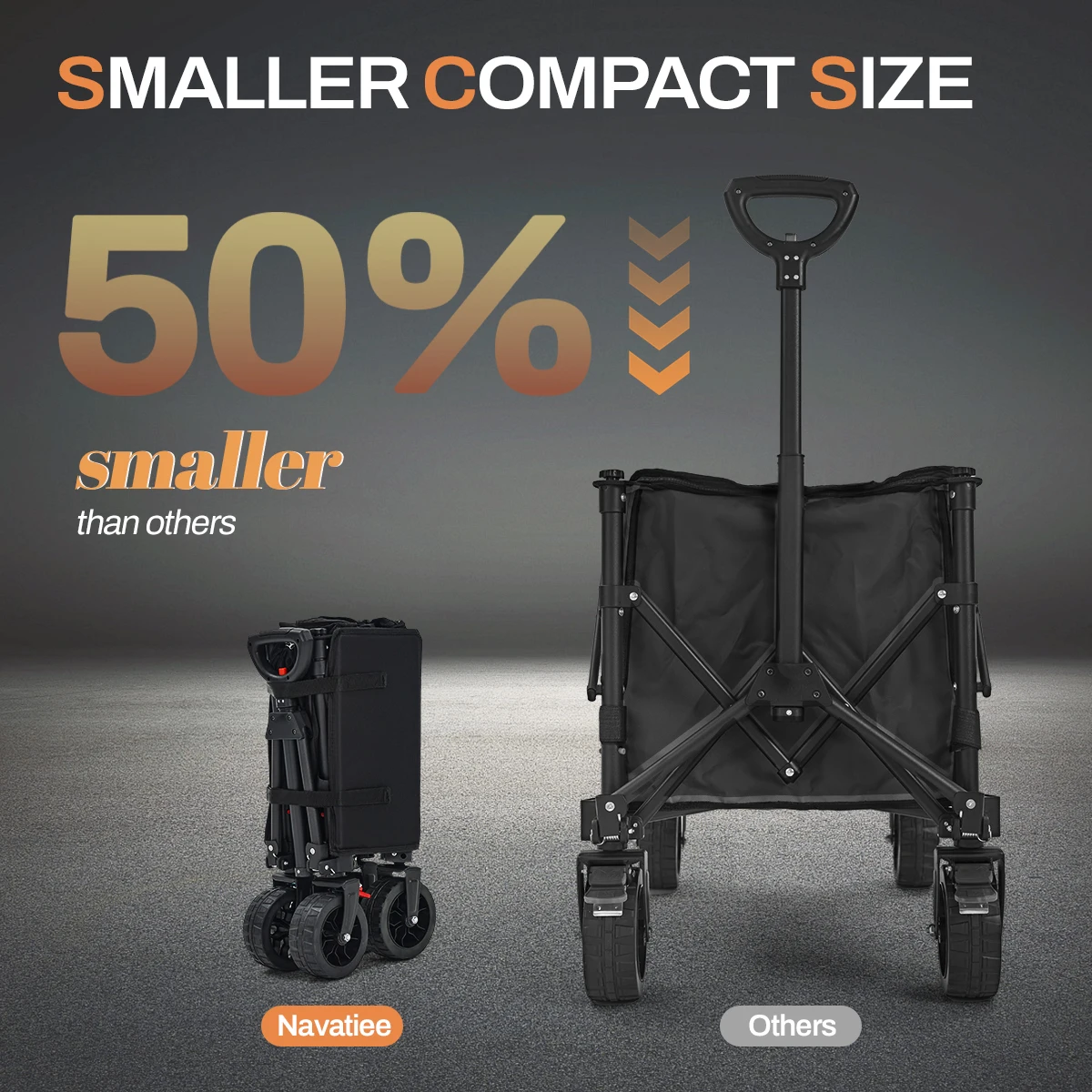 Multi-color foldable large capacity travel trolley, practical utility cart portable foldable travel trolley