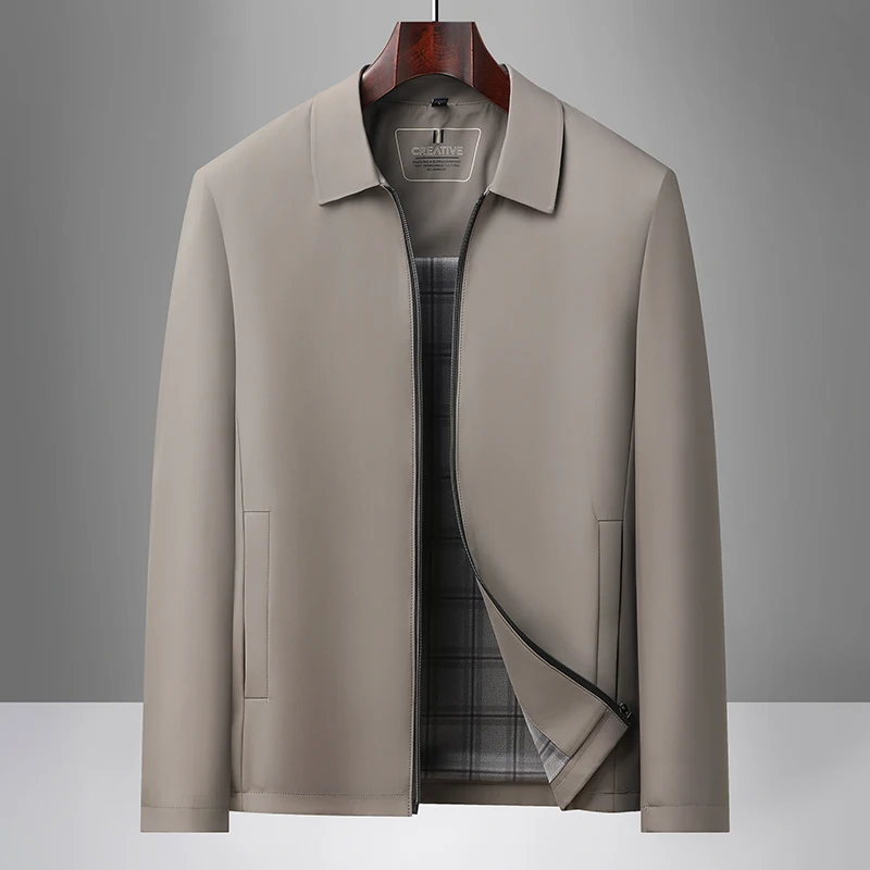 

Autumn new lapel business casual fashion jacket for men, solid color executive jacket for middle-aged and young people