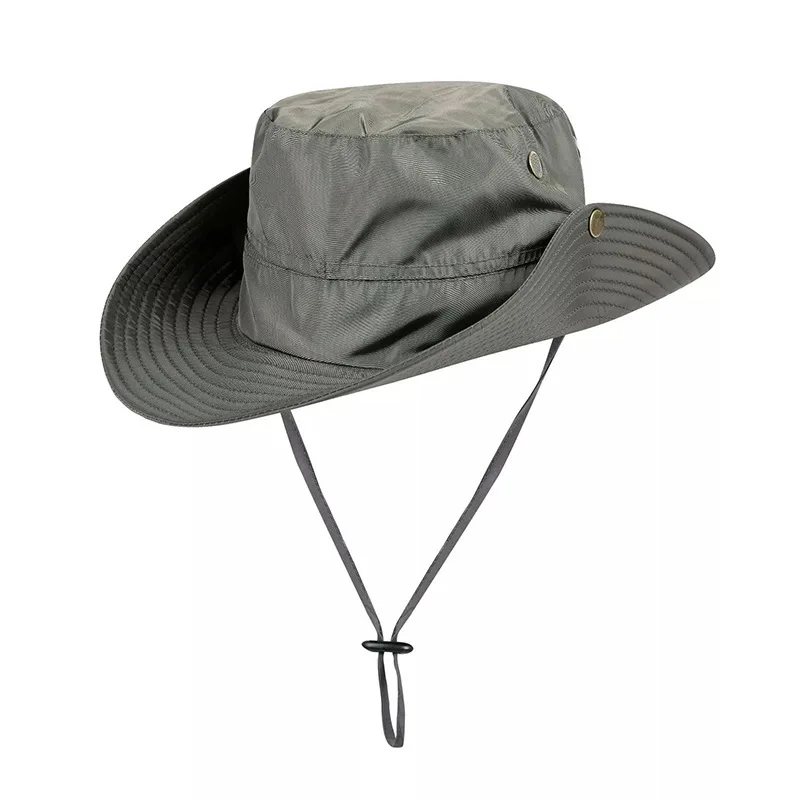 Outdoor Sun Hat Waterproof Fishing Hat Sun Protection Summer Boonie for Man and Women Foldable Bucket Cap for Hiking Quick Dry