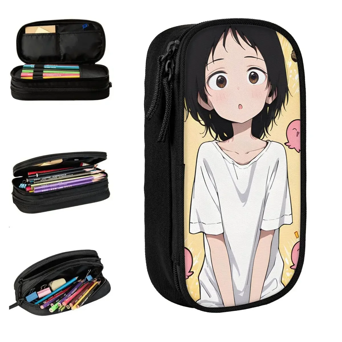 Takopi's Original Sin Anime Pencil Cases Pencilcases Pen Box for Girl Boy Large Storage Bag School Supplies Gift Stationery
