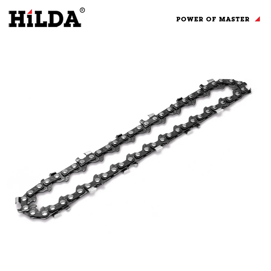 HILDA Electric Saw Steel Chainsaw Chain 4 Inch Electric Pruning Saw Replacement Chain Wood Cutting Power Tools Accessory