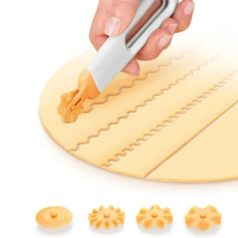 1pc Dumplings Biscuit Roller Cookie Round Rolling Cutting Blade Dough Circle Cutter Gift Dining Bar Supplies Baking Pastry Tools