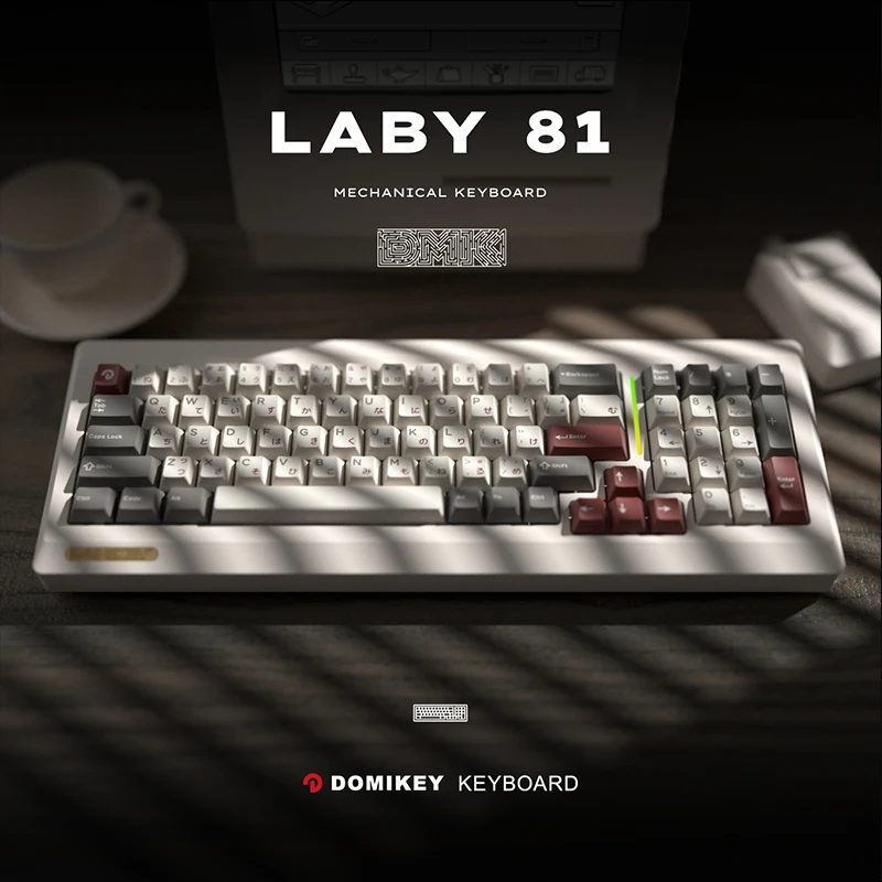 Domikey Laby81 Mechanical Keyboard Kit Wireless Three Mode Gasket Aluminum Alloy Hot-Swap Customized Accessories For Gifts