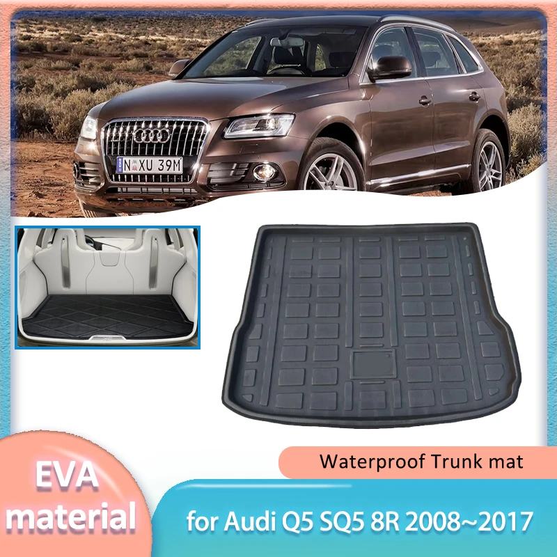 

Car Trunk Mat for Audi Q5 SQ5 8R 2008~2017 2009 2010 2011 Boot Liner Cargo Floor Luggage Carpet Waterproof Cover Part Accessorie