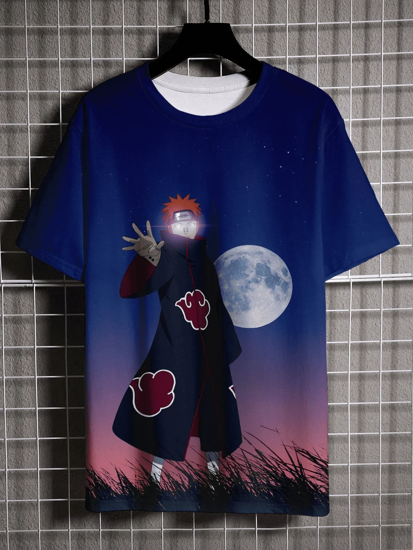 New Fashion Japanese Anime 3D Printed Naruto Pattern Men's Short Sleeve Fashion Street Style Casual Oversized Men's T-Shirt