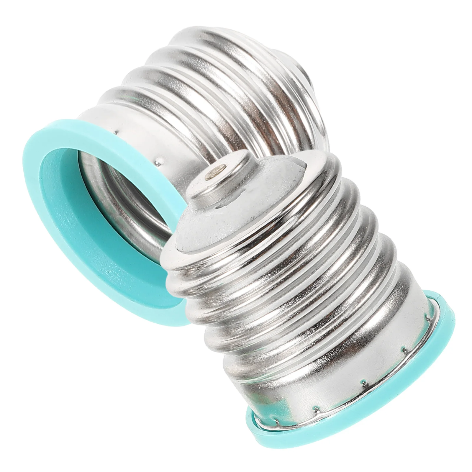 

2pcs Lamp Socket Adapter High Temp Resistant Flame Retardant Easy Install Light Bulb Base Converter for Home Office Ceiling