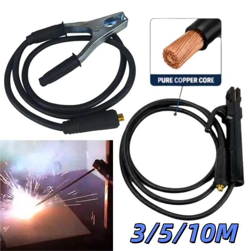 Welding Cable Original With Electrode Holder And Connector Universal Welding Cable Set Suitable For Most Welding Machines
