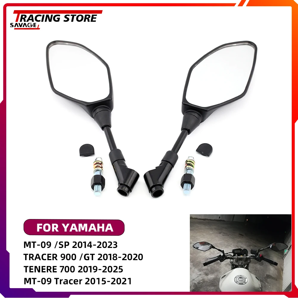 

Rearview Mirror For Yamaha MT03 MT07 MT09 FJ09 Tracer 900GT 9GT Tenere 700 FZ6 FZ8 FZ1 FZ07 FZ09 XJR1200 XJR1300 XSR700 XSR900