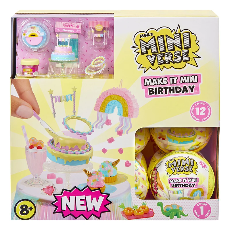 New Mga Miniverse Mini Homemade Simulated Birthday Party Series Blind Box Creative Diy Toys Children'S Surprise Gifts