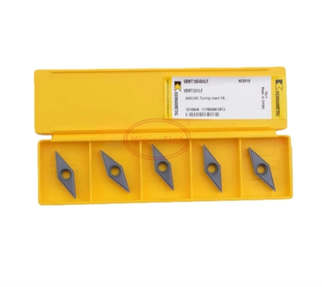 

KENNAMETAL VBMT110302LF VBMT110304LF VBMT160402LF VBMT160404LF VBMT160408LF VBGT110302LF KC5010 Твердосплавные пластины VBMT VBGT Вставки