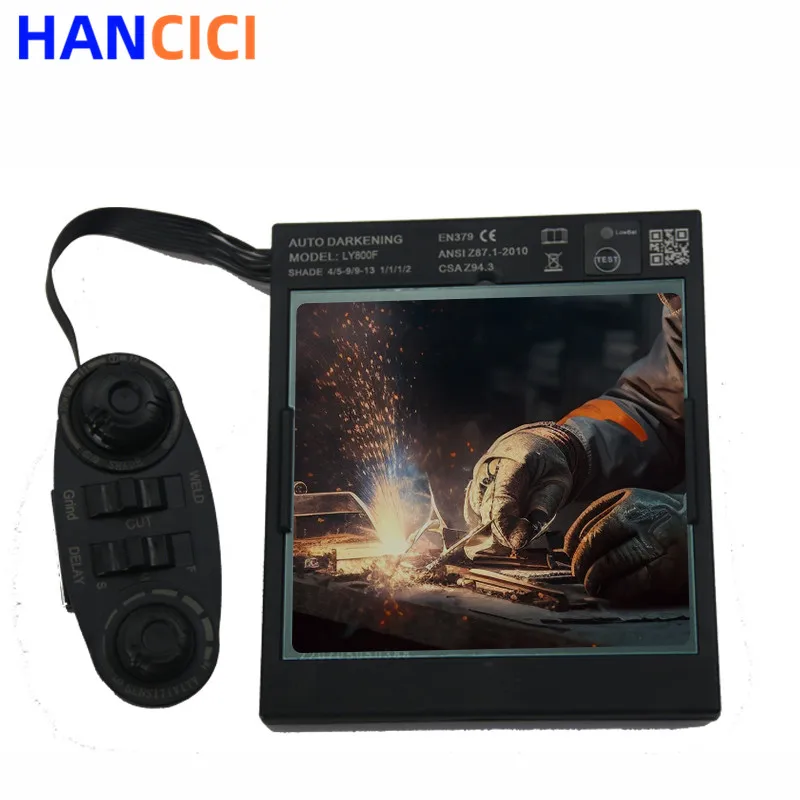 Large Field of View Eara 4 Arc sensor DIN5-DIN13 Solar Auto Dimming TIG MIG MMA grinding cutting true color welding helmet filte
