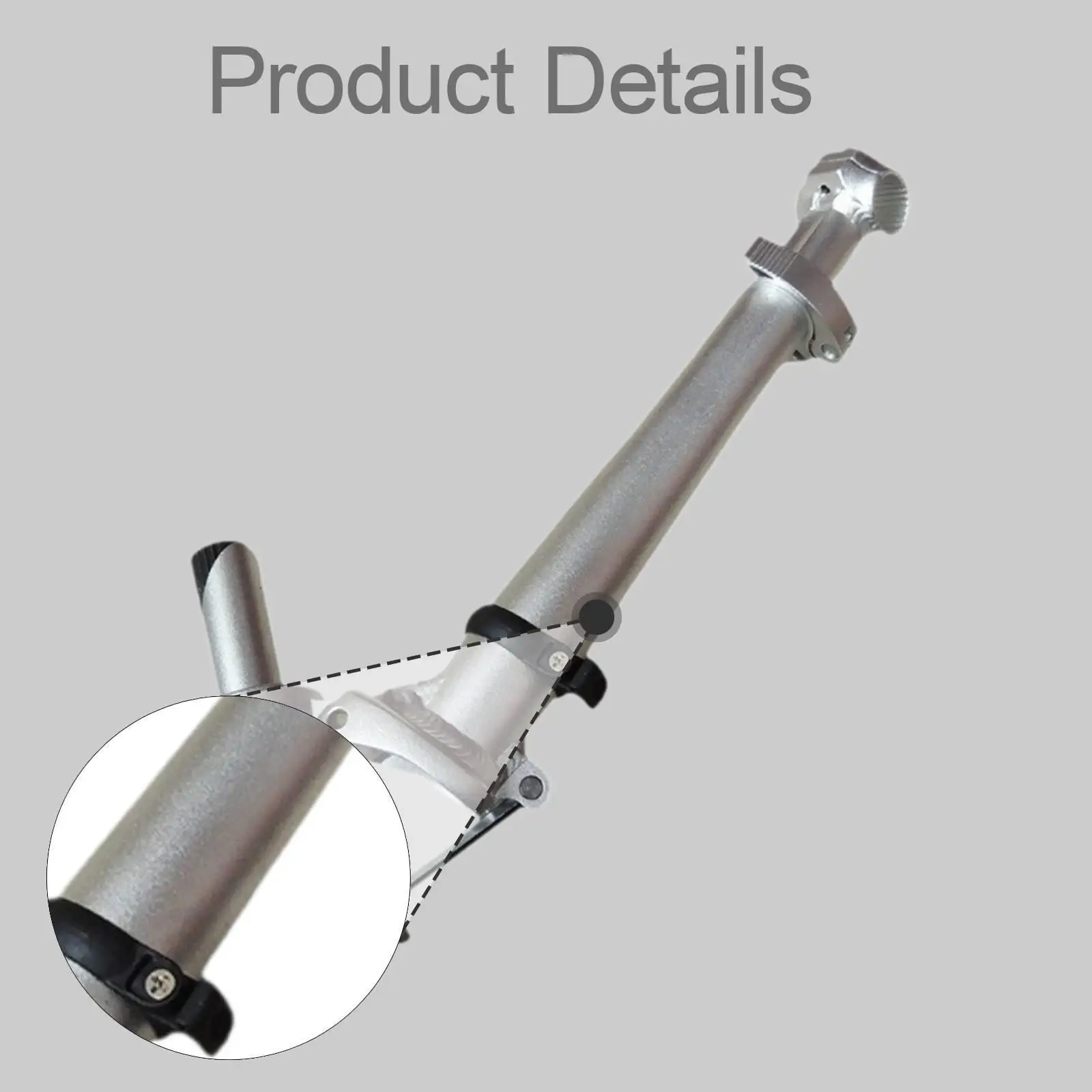 Foldable Bike Handlebar Stem Aluminum Left Fold 25.4mm Clamp Steering Column Upgrade for City Bicycles