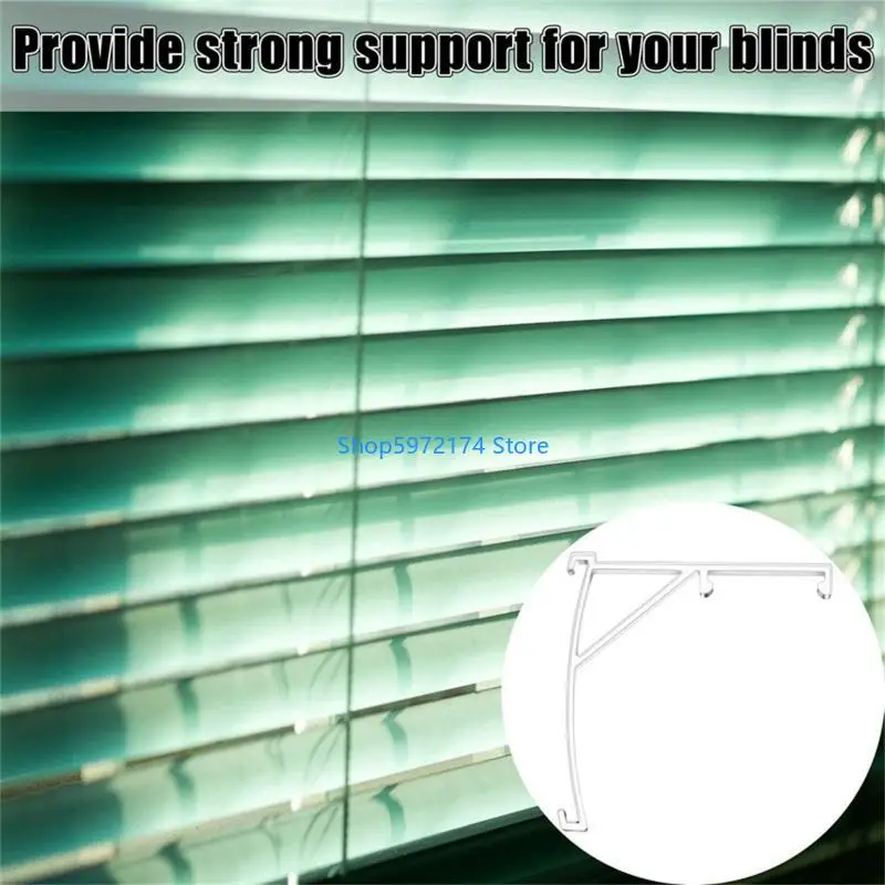Y3NB 3.5in Valance Clips Window Blind Clip Clear Plastic Universal Retainer Clip for Vertical Blind Valances