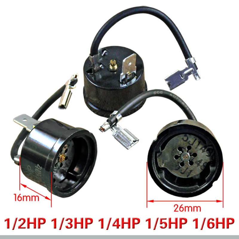 Starting Relay Refrigerator PTC Start Relay 2/3/4 Pin 12/15/22 Ohm 1/2/HP 1/3HP 1/4HP 1/5HP 1/6HP Compressor Overload Protector