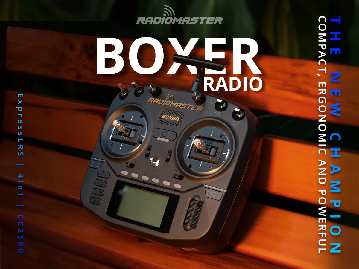 RadioMaster Boxer V4.0 Hall Gimbals Radio Control  System CC2500  ELRS JP4IN1 Transmitter Remote Control Multi-protocol