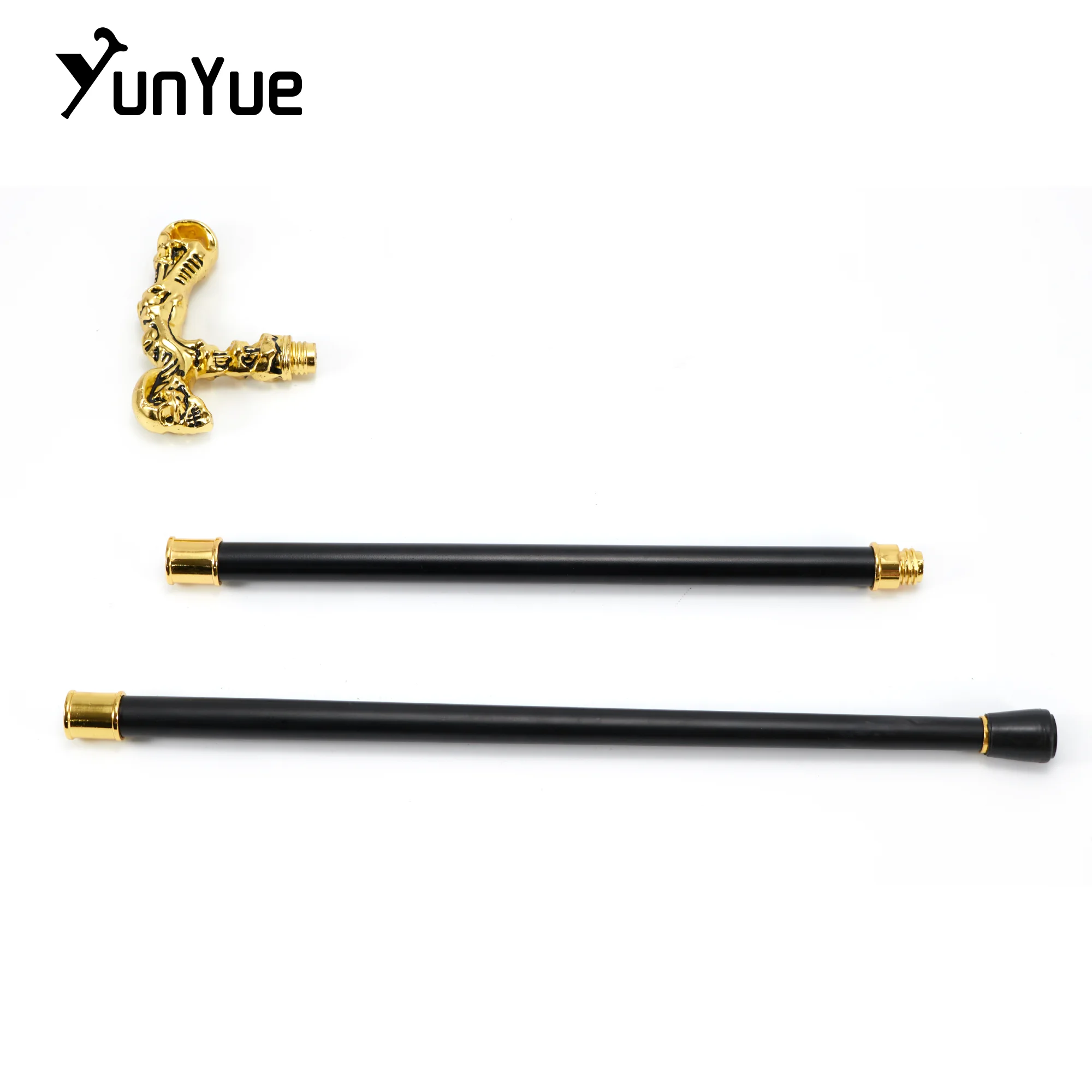 الذهب الجمجمة Steampunk عصا للمشي السادة موضة ديكور عصا للمشي تأثيري القوطية خمر حفلة عصا للمشي 93 سنتيمتر