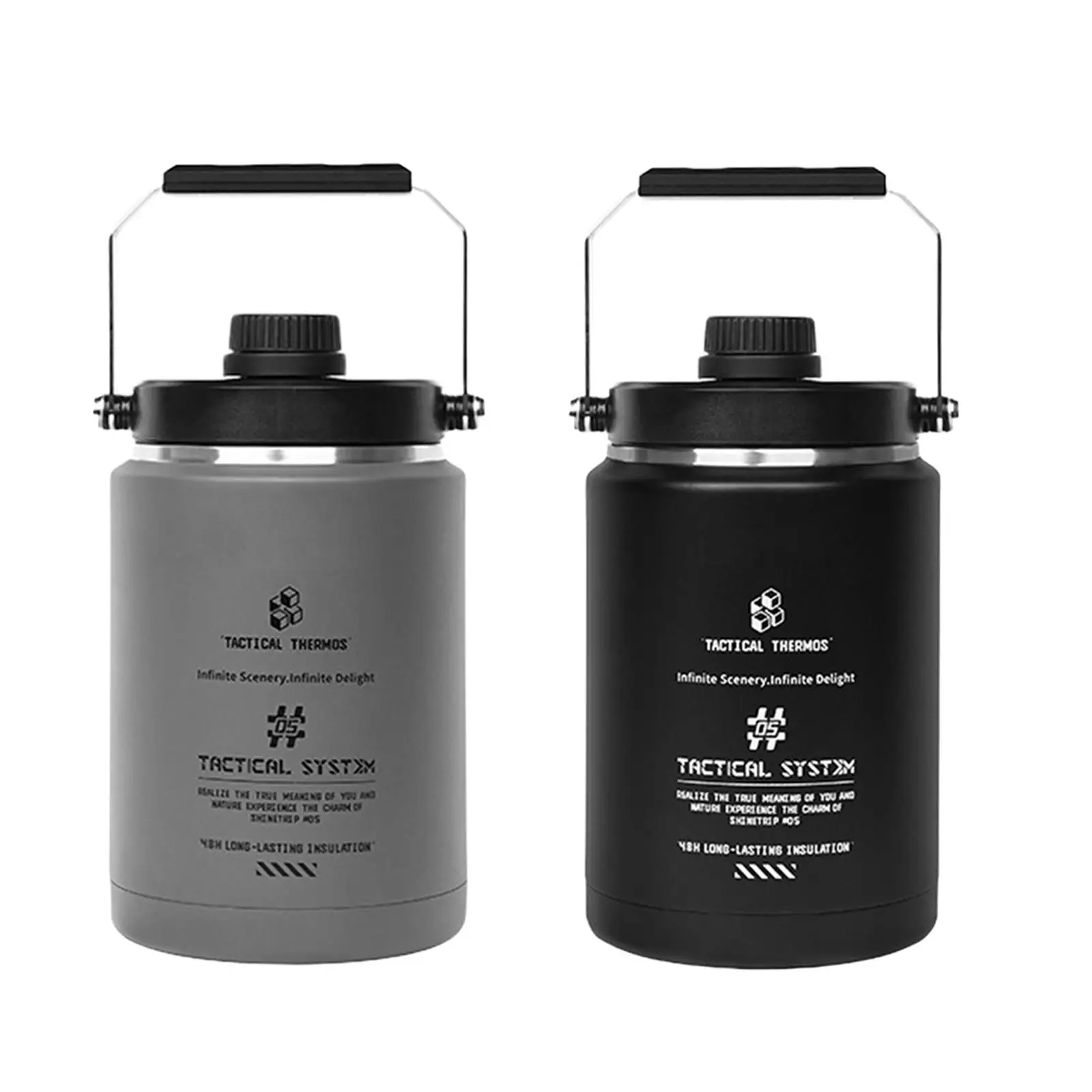 

Insulated Water Bottle Simple Keeps Drinks Cold Portable Ice Jug Vacuum Insulated Tumbler for Travel Fitness Outdoor Sports