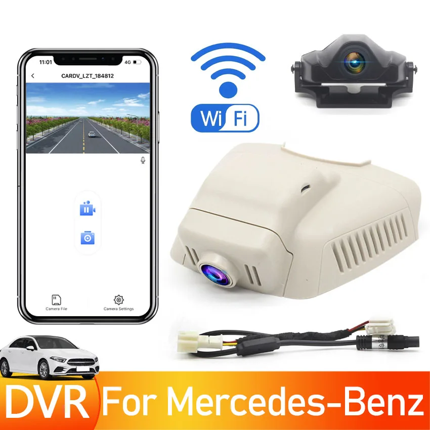 

Plug And Play Car DVR Video Recorder 4K DashCam For Mercedes-Benz C Class w203 w204 E Class E180L E260L w211 w212 GLK X204 10-15