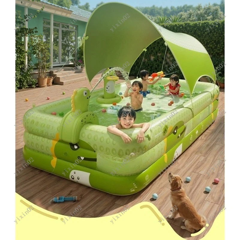 

Thickened Inflatable Swimming Pool Foldable Outdoor Water Play Pool for Kids Adults