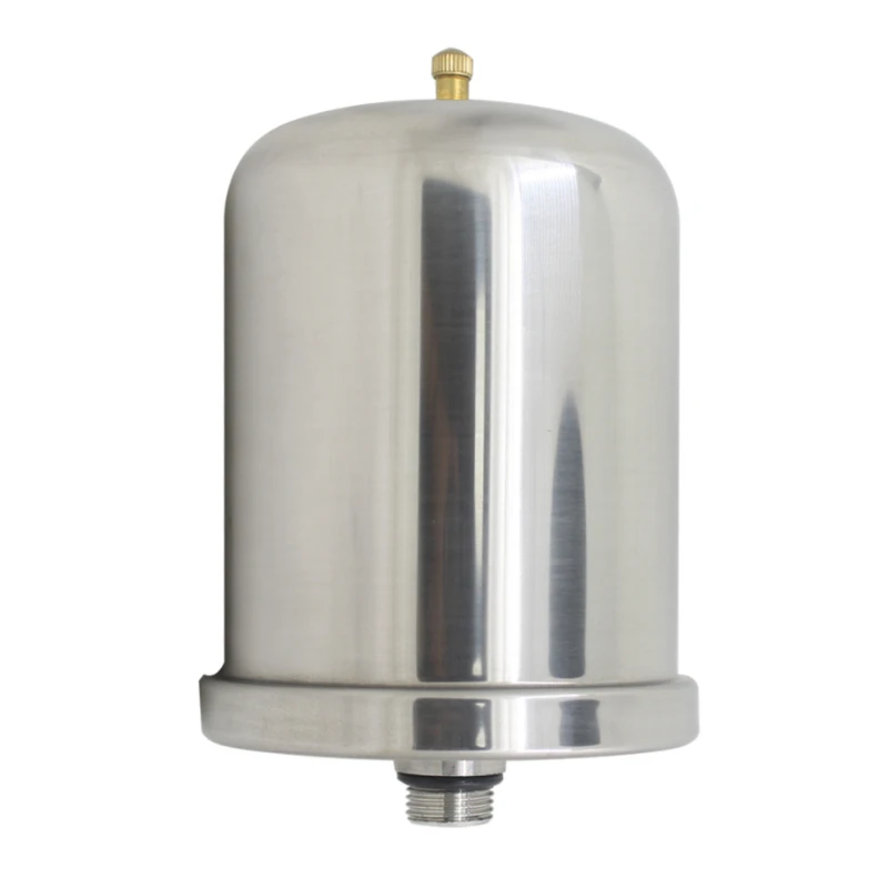 10PCS 1.5L Expansion Tank Replacement 304 Stainless Steel Threaded Interface: 20mm Voltage Resistance: 0.6kg