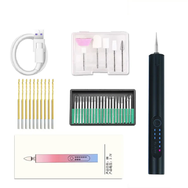 

МиниЭлектрическая гравировальная ручка, беспроводной гравировальный станок, роторный гравер «сделай сам» для резьбы по дереву и камню