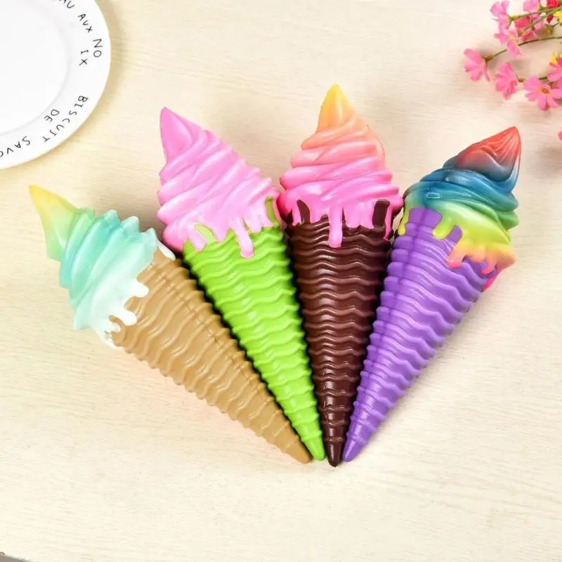 16FE Children's Sensory Slow Rising Ice Cream Toy Bright Color Funny Toy