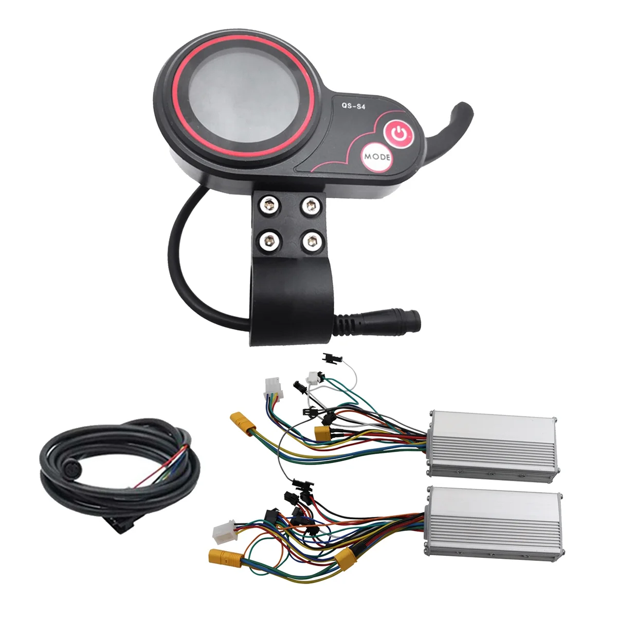 QS-S4 72V Thumb Throttle LCD Display Meter 6PIN +48V 800W Dual Drive Controller Only for Zero 11X Electric Scooter