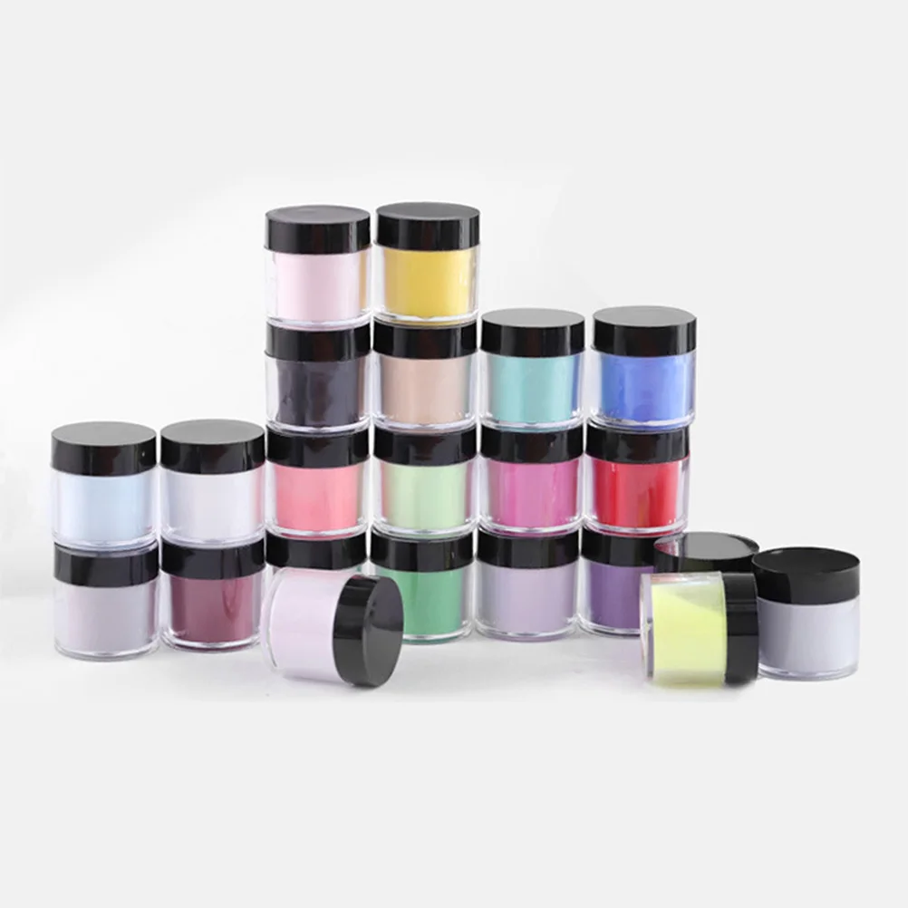 

12 Colors Crystal Nail Powder Set Shiny Glitter Manicure Carving Art Long Lasting Durable Vibrant Holographic Nail Decoration