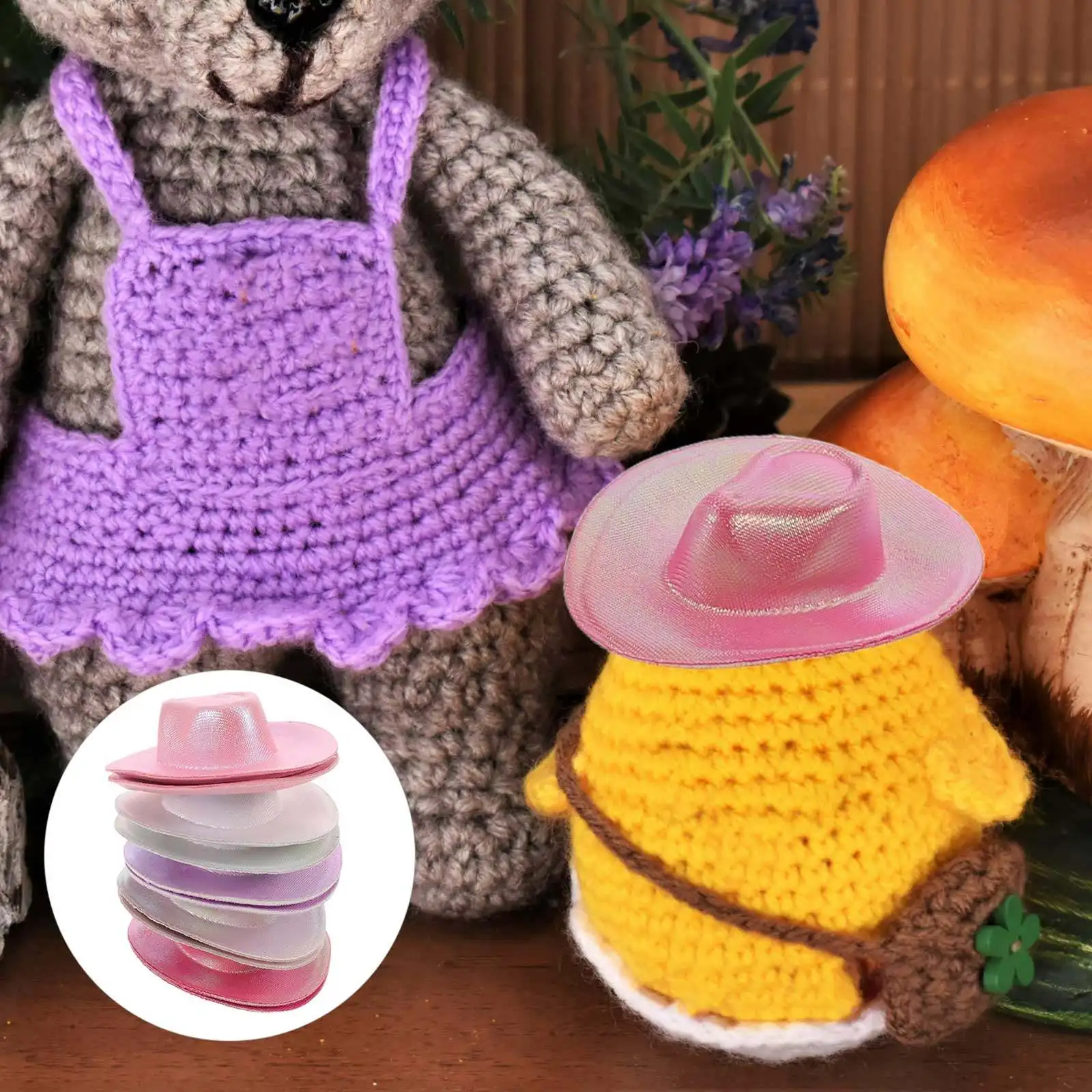 10 pcs Mini Hat Hats Party Halloween Christmas New Year Craft Mini Hat Craft Mini Hats Cowboy Birthday Party Favors Crafts