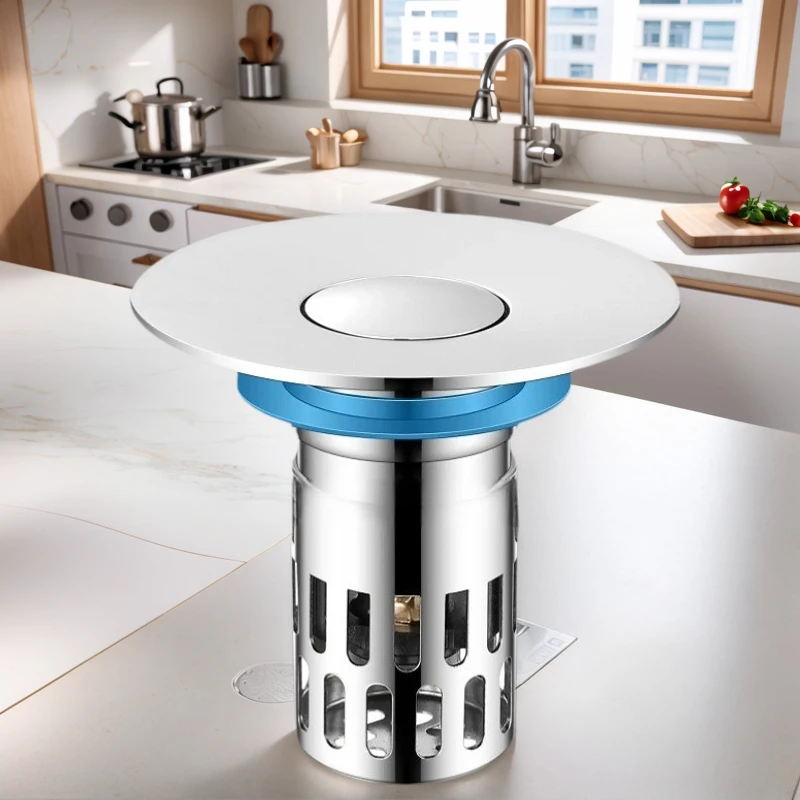 

Всплывающий сливной фильтр для раковины в ванной комнате, универсальный, подходит для раковин в ванной, ванн, душевых и сливов в полу, сетчатый фильтр для раковины