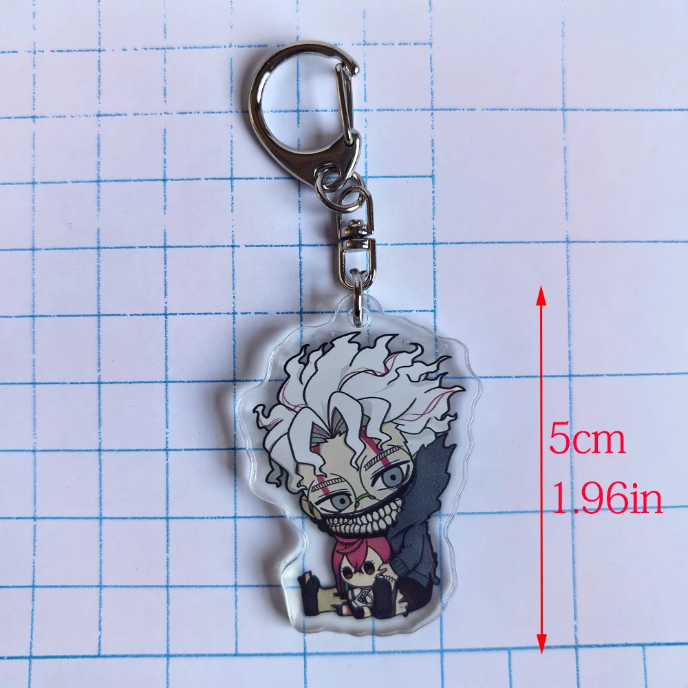 Anime Dandadan Momo Acrylic Keychain Fashion Car Bag Charms Key Ring Children Gift Cartoon Badge Pendant Jewelry Kid Accessories