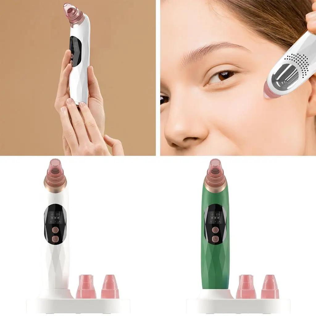 Blackhead Remover Pore Vacuum with Hot Compress Rechargeable for Facial Skin