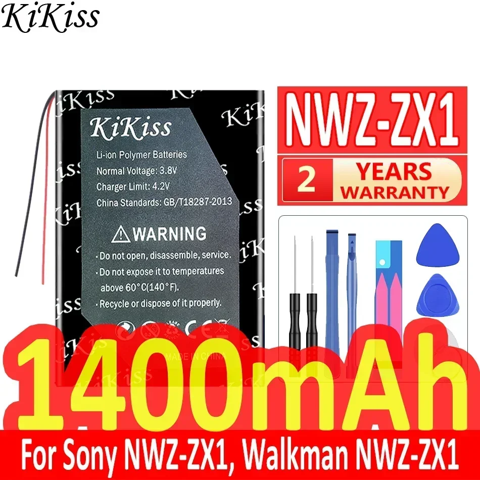 KiKiss Battery 1400mAh For Sony NWZ-ZX1 Walkman NWZ-ZX1