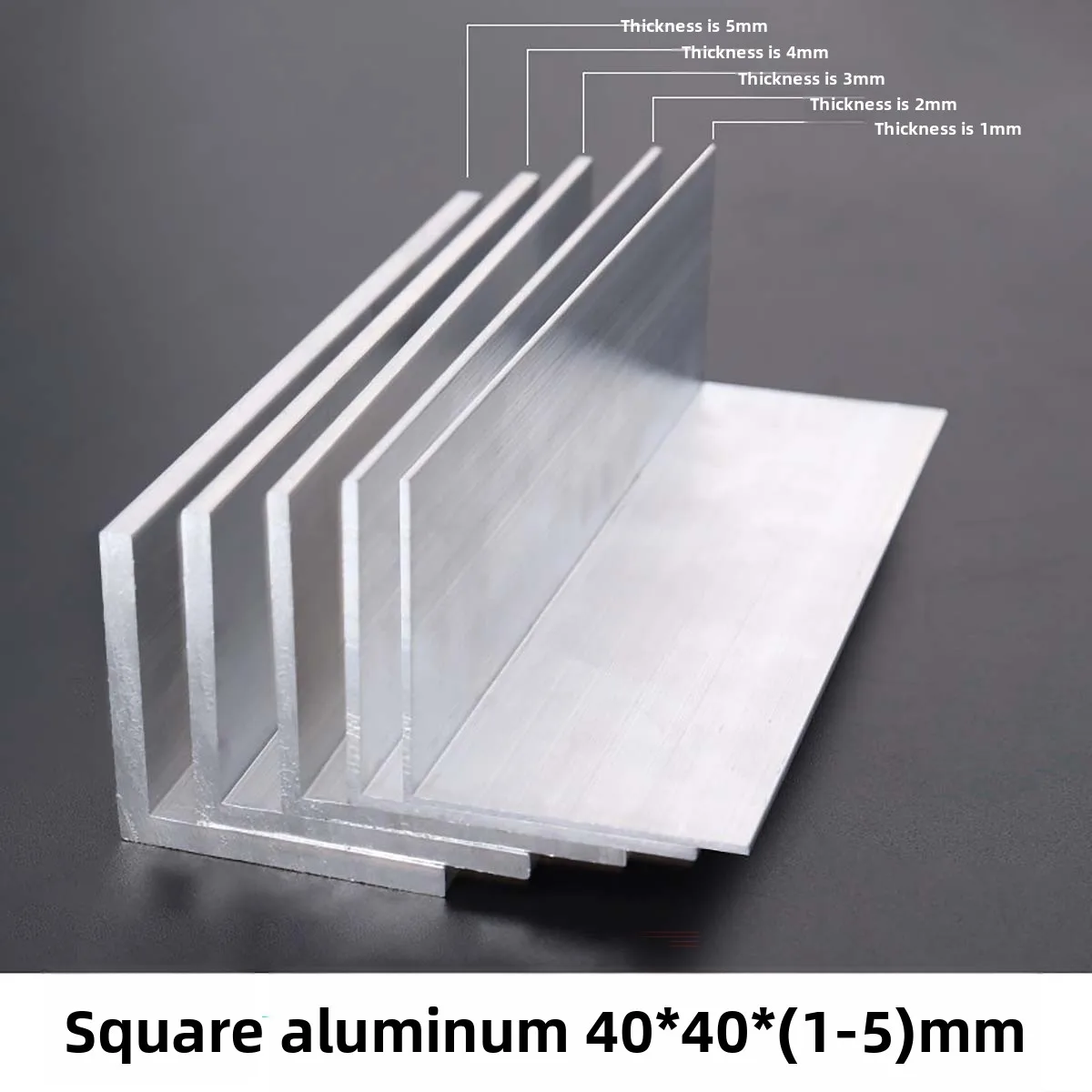 Aluminum Equal Angle 40x40mm, L Type 90° Corner Strip, Purification Workshop Aluminum Angle Bracket Trim Accessories