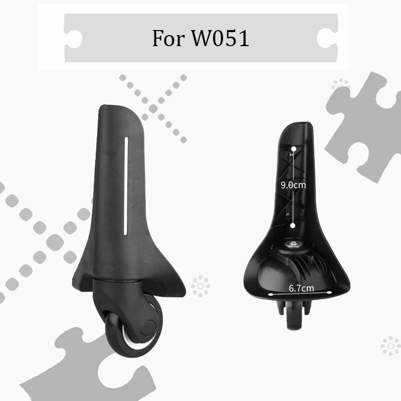 

FOR W051 Premium Replacement Luggage Accessories Durable 360° Swivel Luggage Wheels Includes Installation Tools