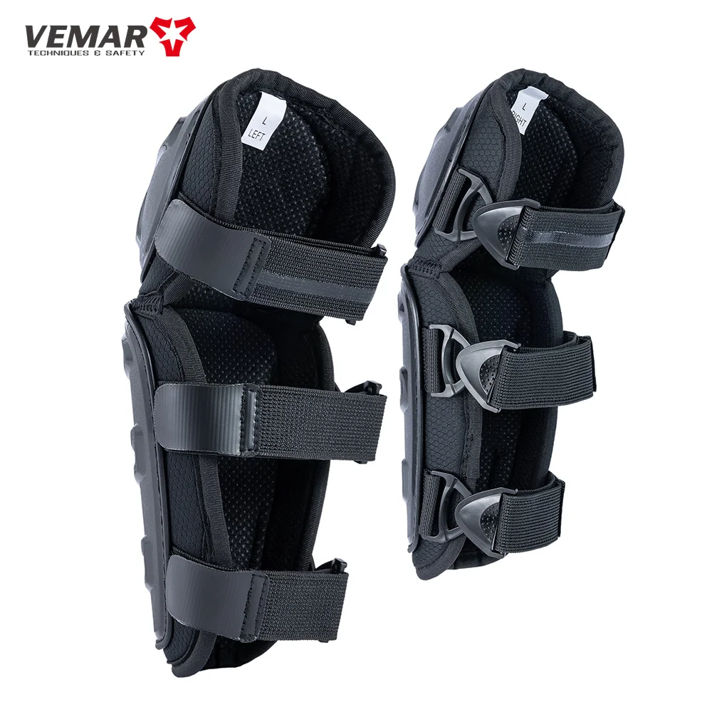 VEMAR New 4Pcs/Set Motorcycle Kneepad Moto Elbow Knee Pads Breathable Motocross Racing Protective Gear Protector Guards Kit