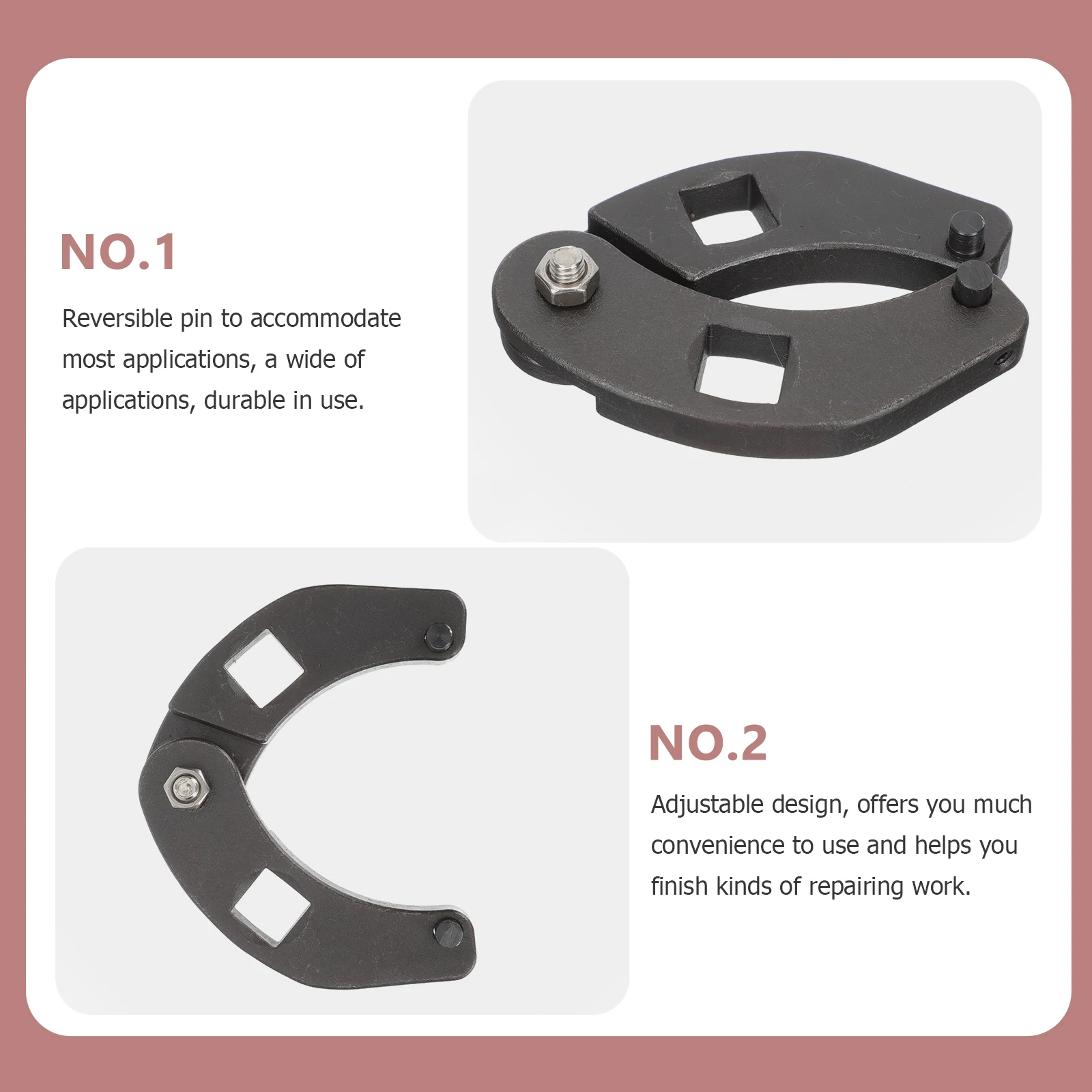 Universal Adjustable Gland Nut Multi-function Iron Pipe Wide Jaw for Hydraulic Cylinder Farm Equipment Skid Steer Loaders