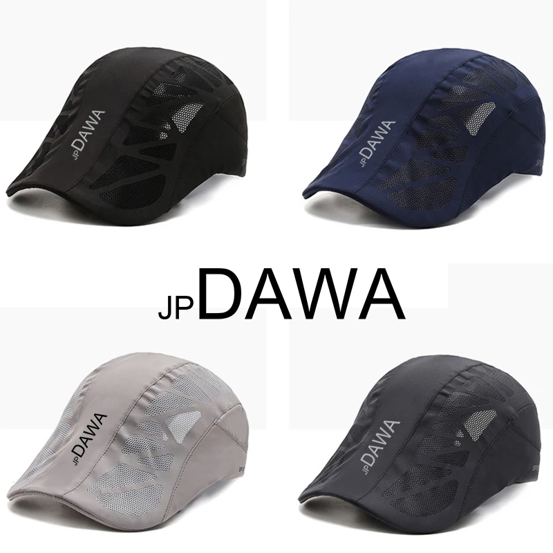 JP Dawa Summer Fishing Hat Quick Drying Thin Tennis Forward Hat Versatile Duck Tongue Hat Sun Protection Men's Sun Visor Hat