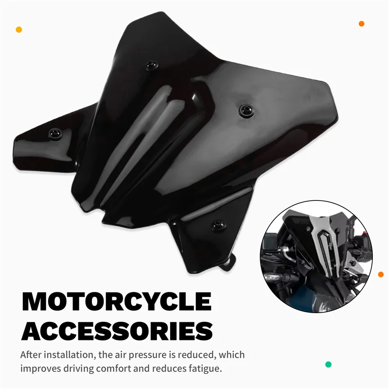 

A33K-Kit аксессуары для мотоциклов, спортивный козырек для лобового стекла для 125 Duke 390 Duke 125 DUKE 390 DUKE 2024, черный