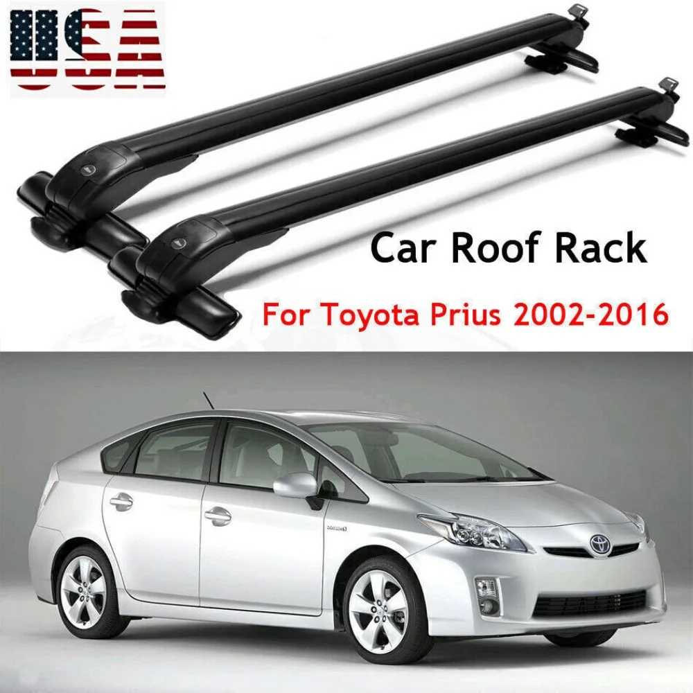 

Car Roof Rack Cross Bar Top Luggage Rack Carrier 2Pcs For Toyota Prius US